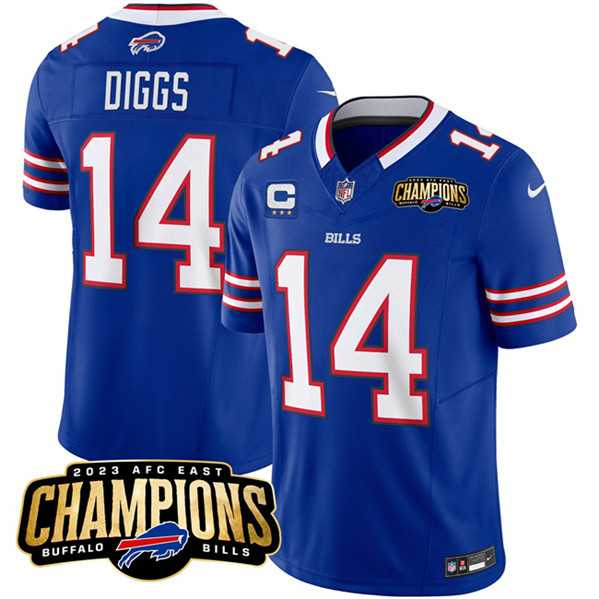 Men & Women & Youth Buffalo Bills #14 Stefon Diggs Blue 2023 F.U.S.E. AFC East Champions With 3-star C Ptach Stitched Jersey,We sell and wholesale Men & Women & Youth Buffalo Bills #14 Stefon Diggs Blue 2023 F.U.S.E. AFC East Champions With 3-star C Ptach Stitched Jersey on line form chian!